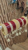 Elegant Bridal Set with Shadow Jhumar & Bangles